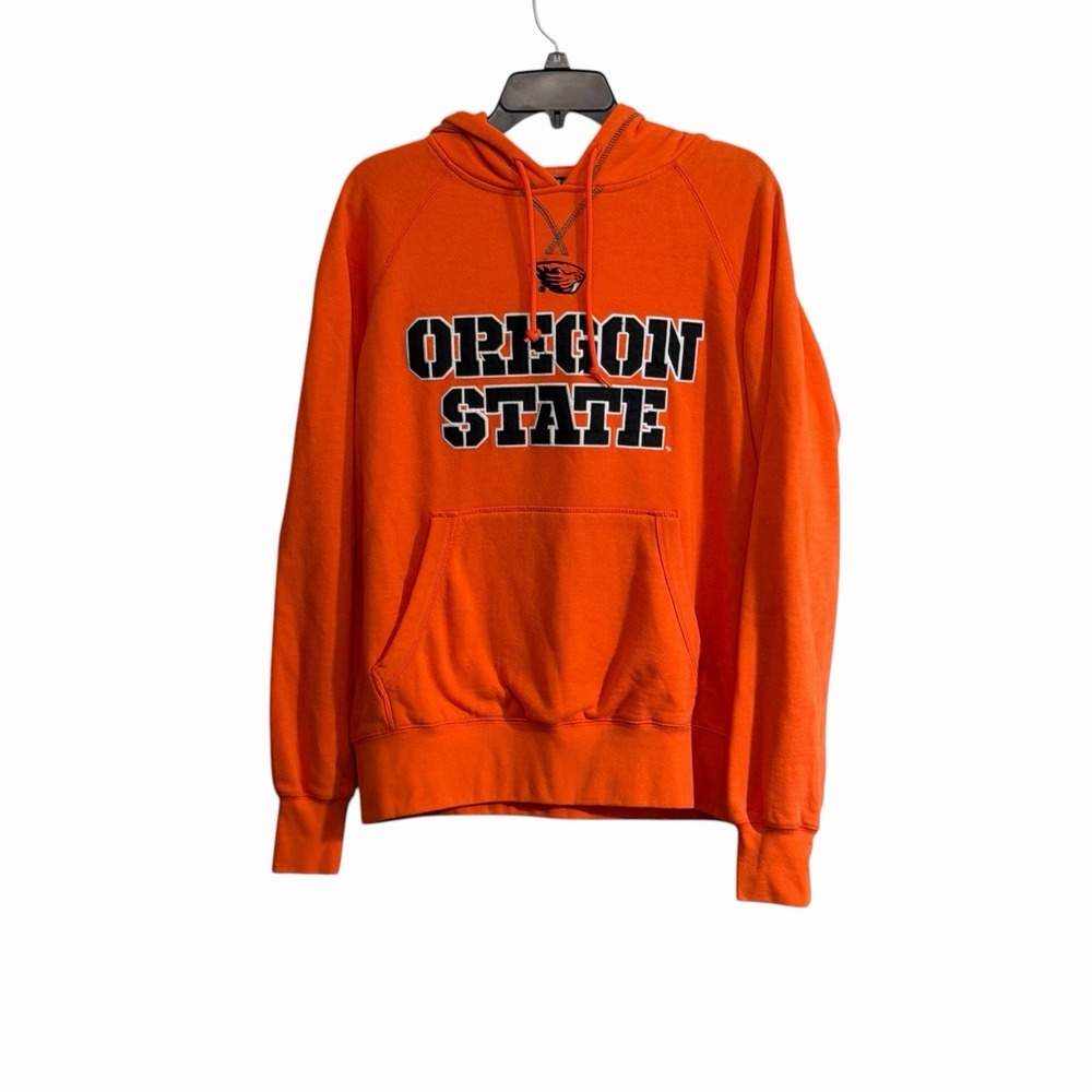 Oregon State University Hoodie Men's Medium Orange Champion Pocket